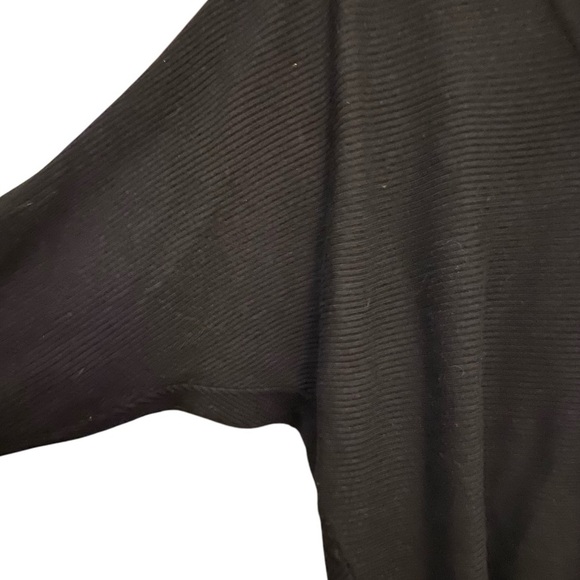 TRUTH by Republic Ribbed Black Dolman Cardigan Size L - Picture 6 of 12